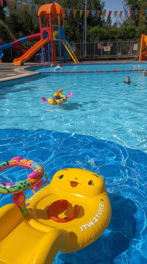 Çocuklar için güvenli yüzme havuzu tasarımı